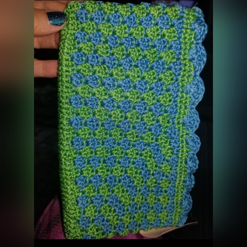 NWT BABS Cambodian Hand Crocheted Lined Clutch Bag